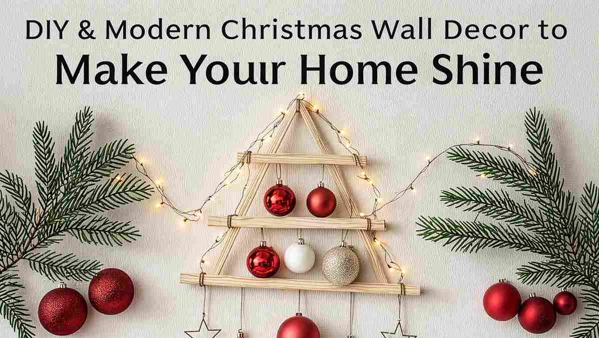 DIY & Modern Christmas Wall Decor to Make Your Home Shine