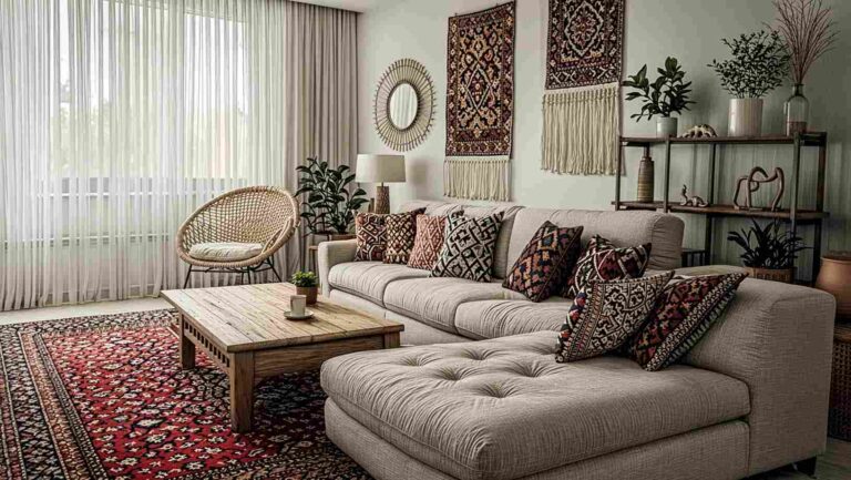 Boho Living Room Furniture & Layout Tips for Comfort & Style