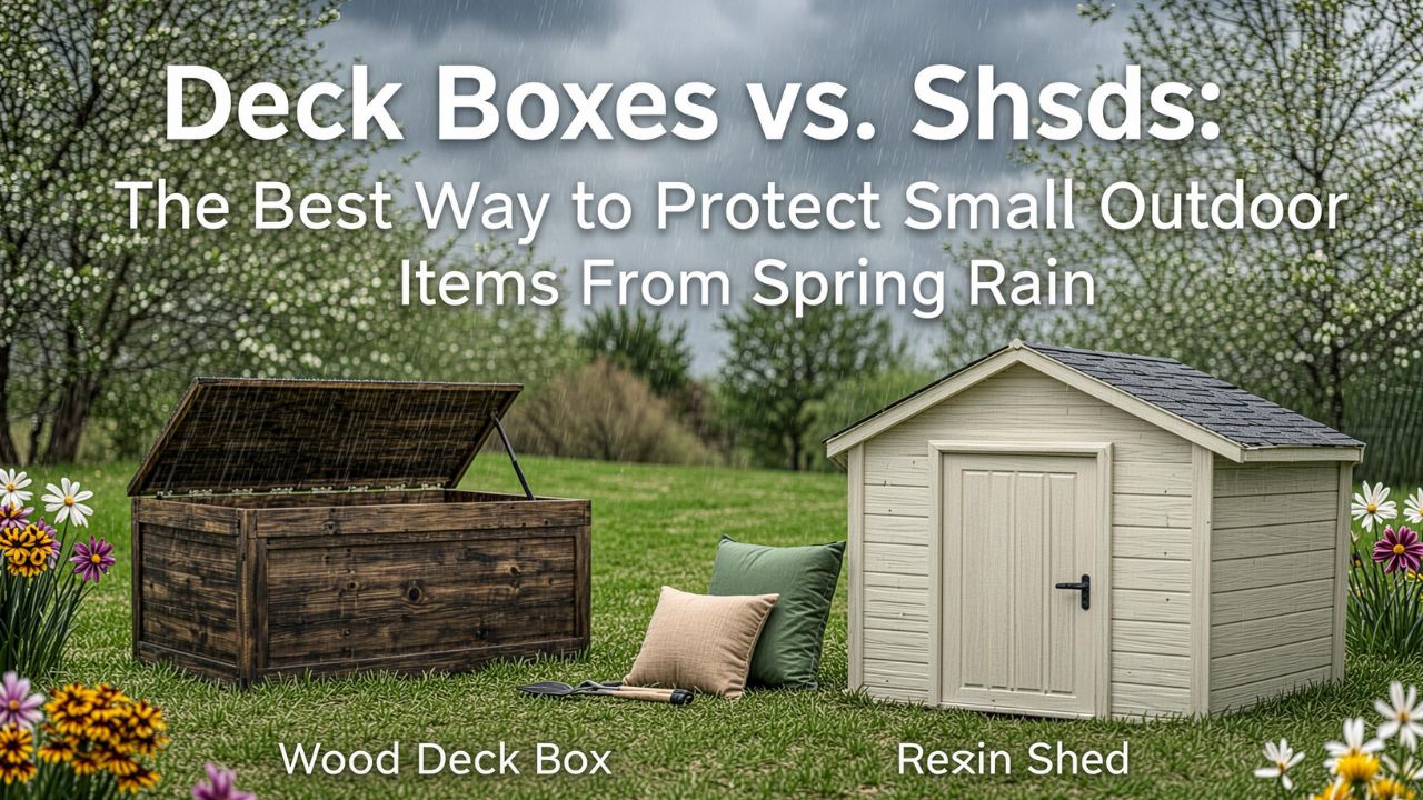 Deck Boxes vs. Sheds The Best Way to Protect Small Outdoor Items From Spring Rain